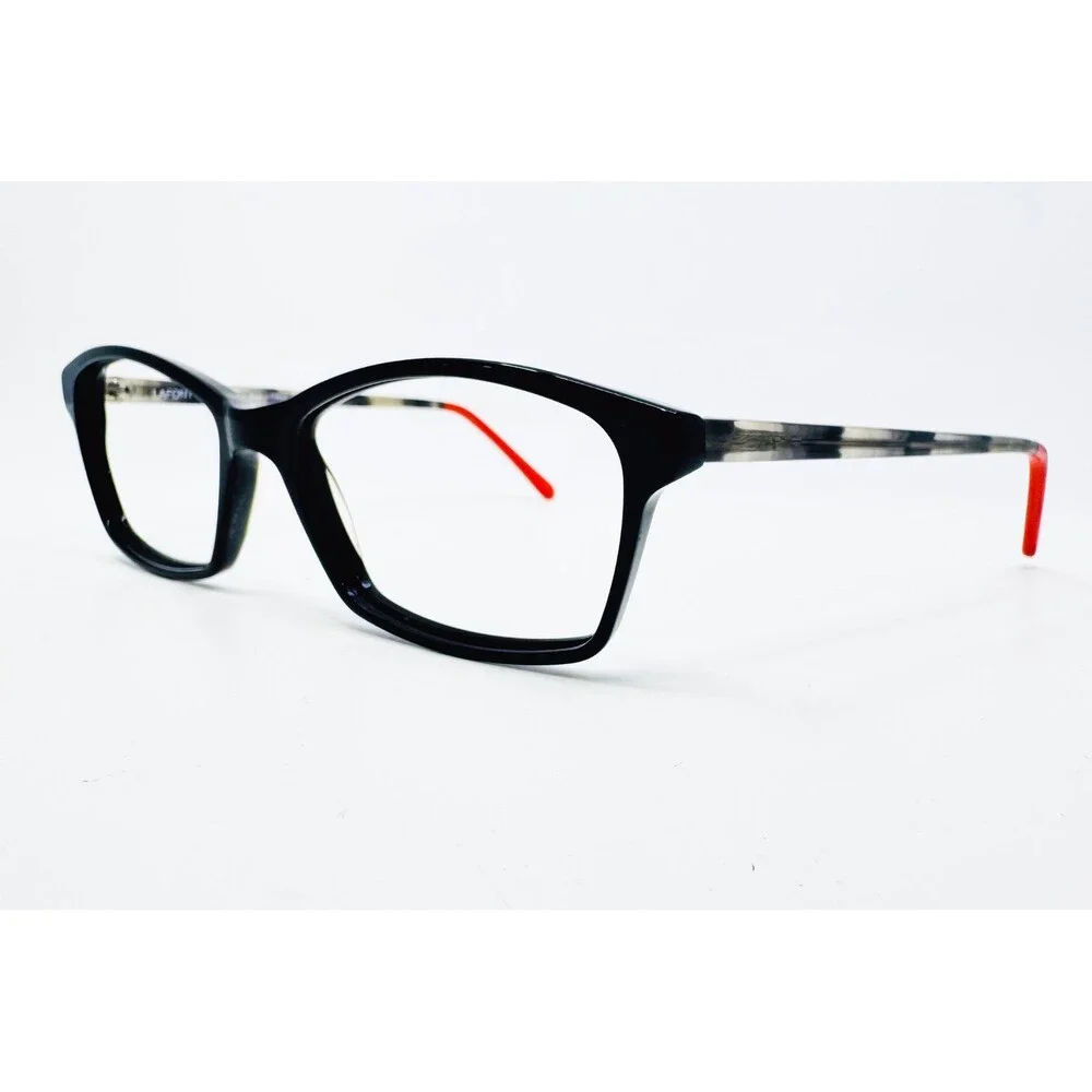 Lafont Issy & La Eyeglass Frames Womens Black Red Cat Eye 53-15-135